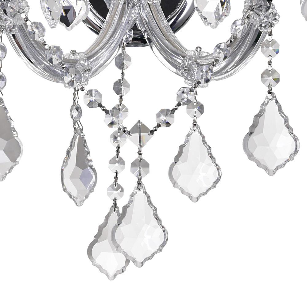 Maria Theresa 3 Light Wall Sconce With Chrome Finish