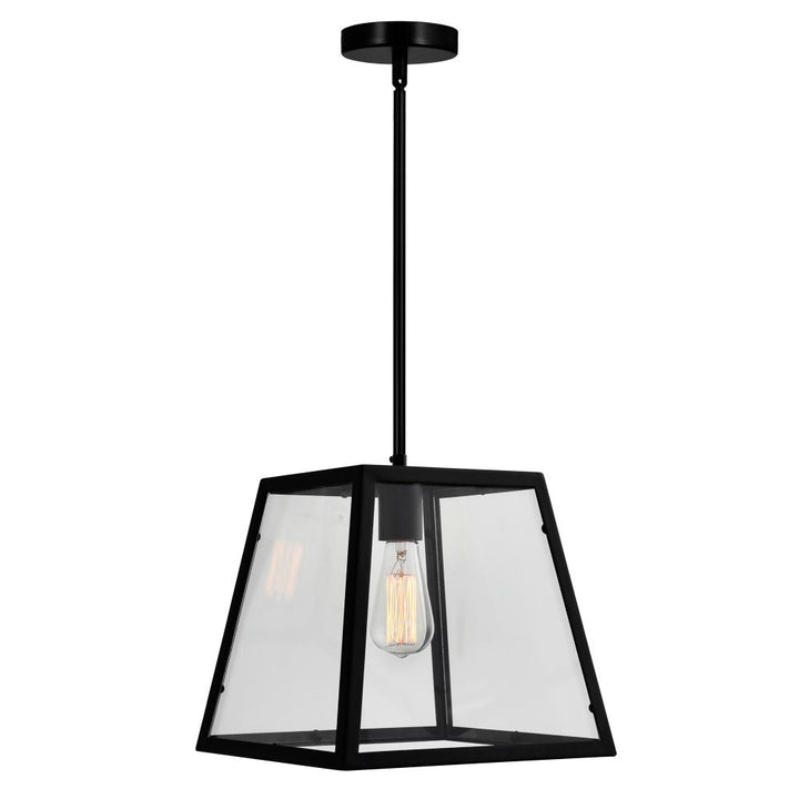 Alyson 1 Light Down Mini Pendant With Black Finish