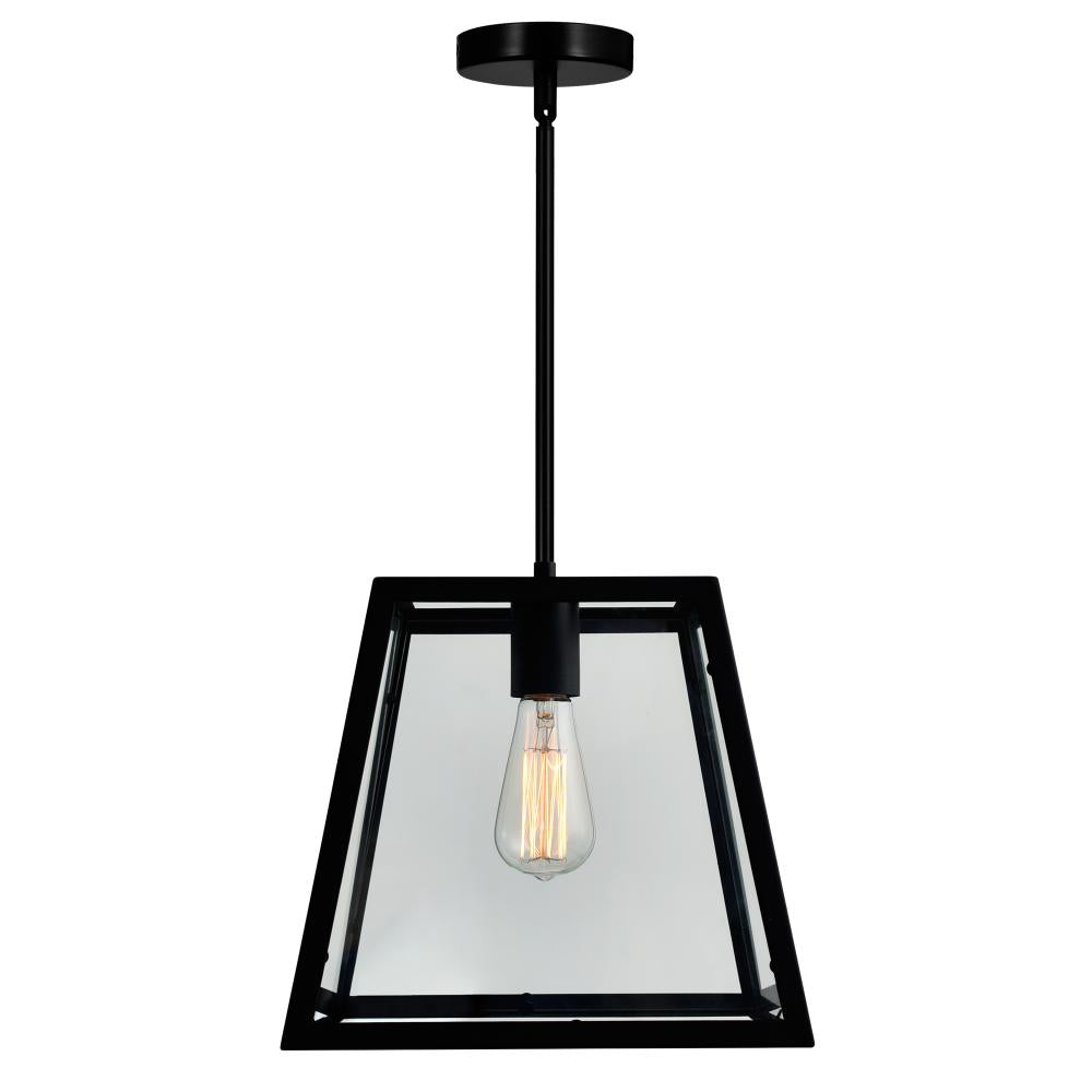Alyson 1 Light Down Mini Pendant With Black Finish