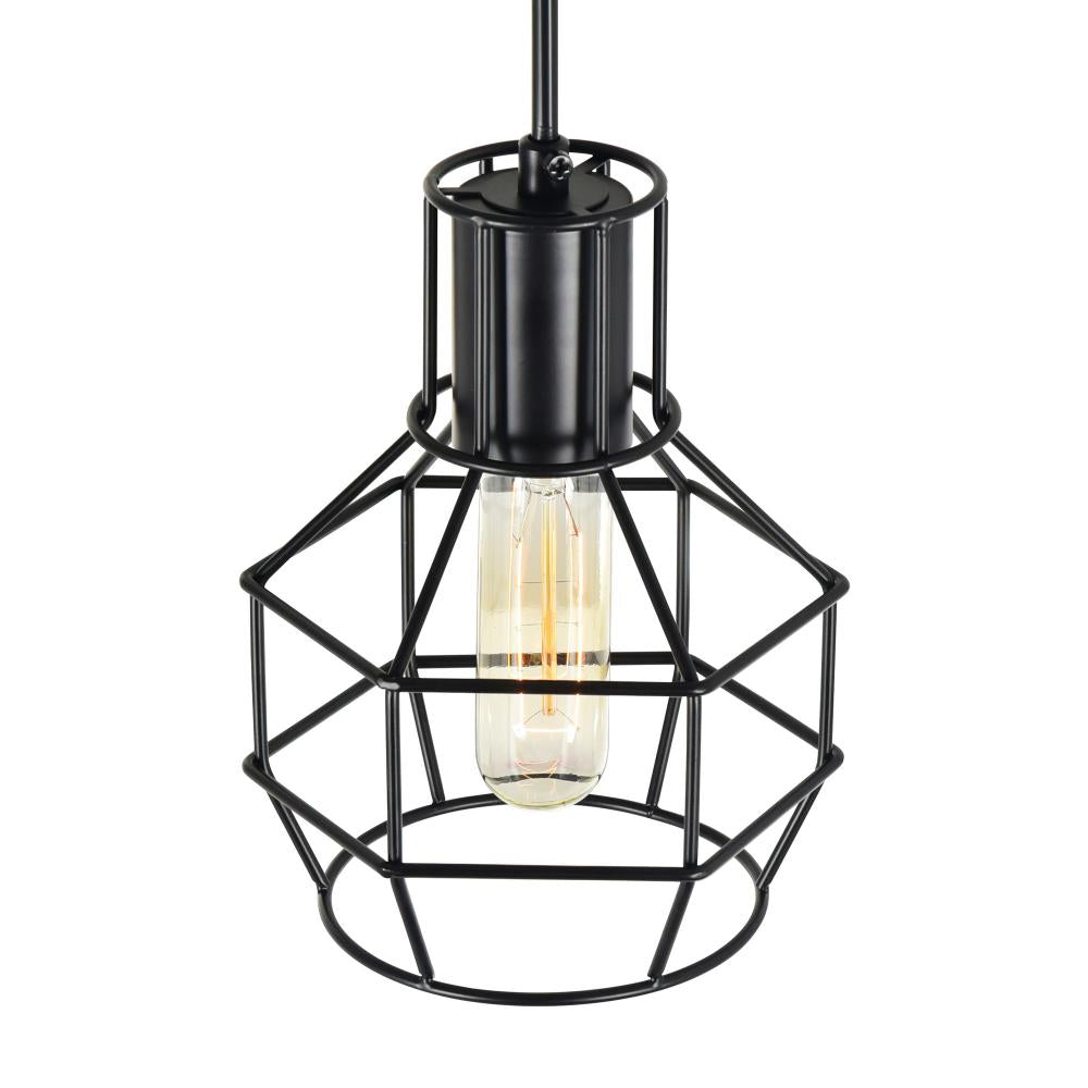 Secure 1 Light Down Mini Pendant With Black Finish
