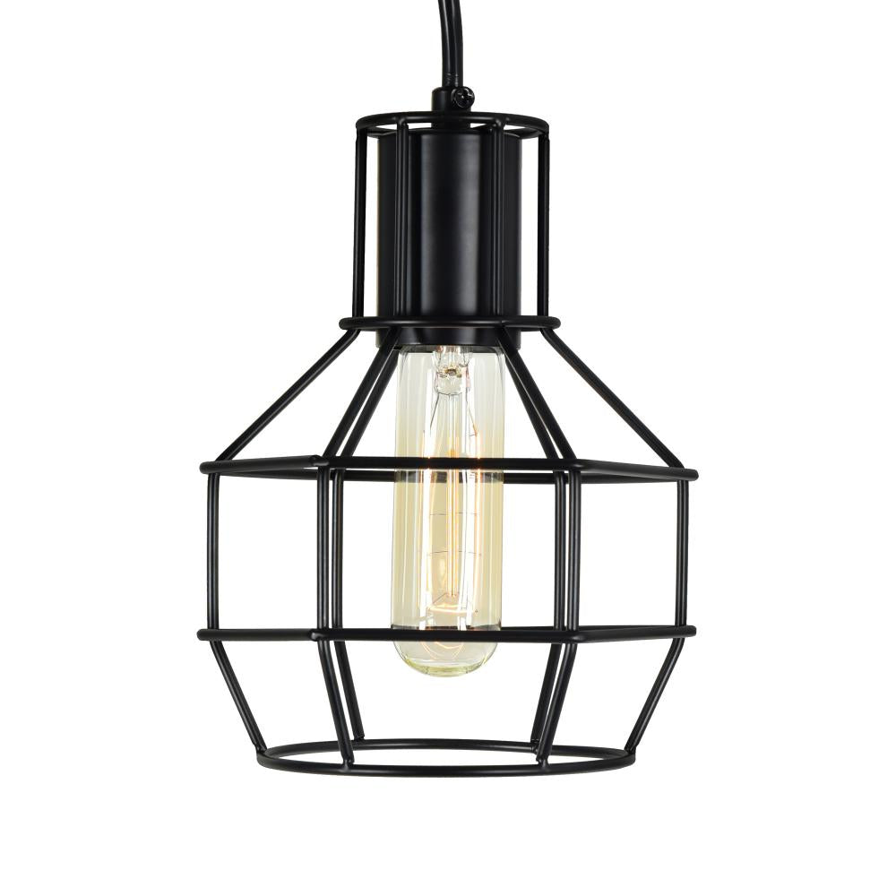 Secure 1 Light Down Mini Pendant With Black Finish