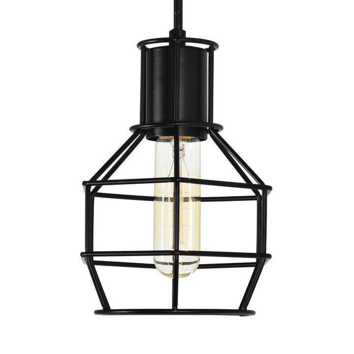 Secure 1 Light Down Mini Pendant With Black Finish