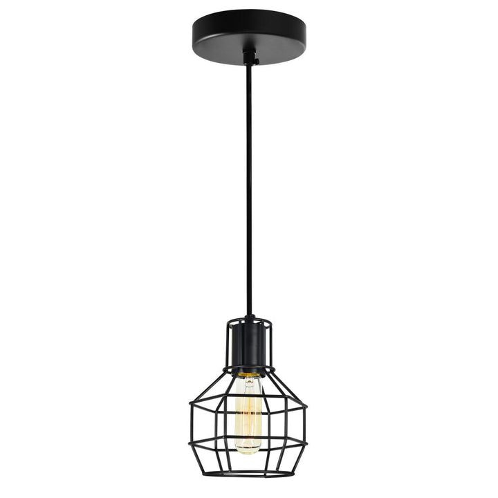 Secure 1 Light Down Mini Pendant With Black Finish
