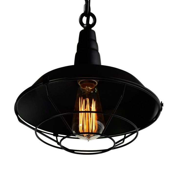 Morgan 1 Light Down Mini Pendant With Black Finish