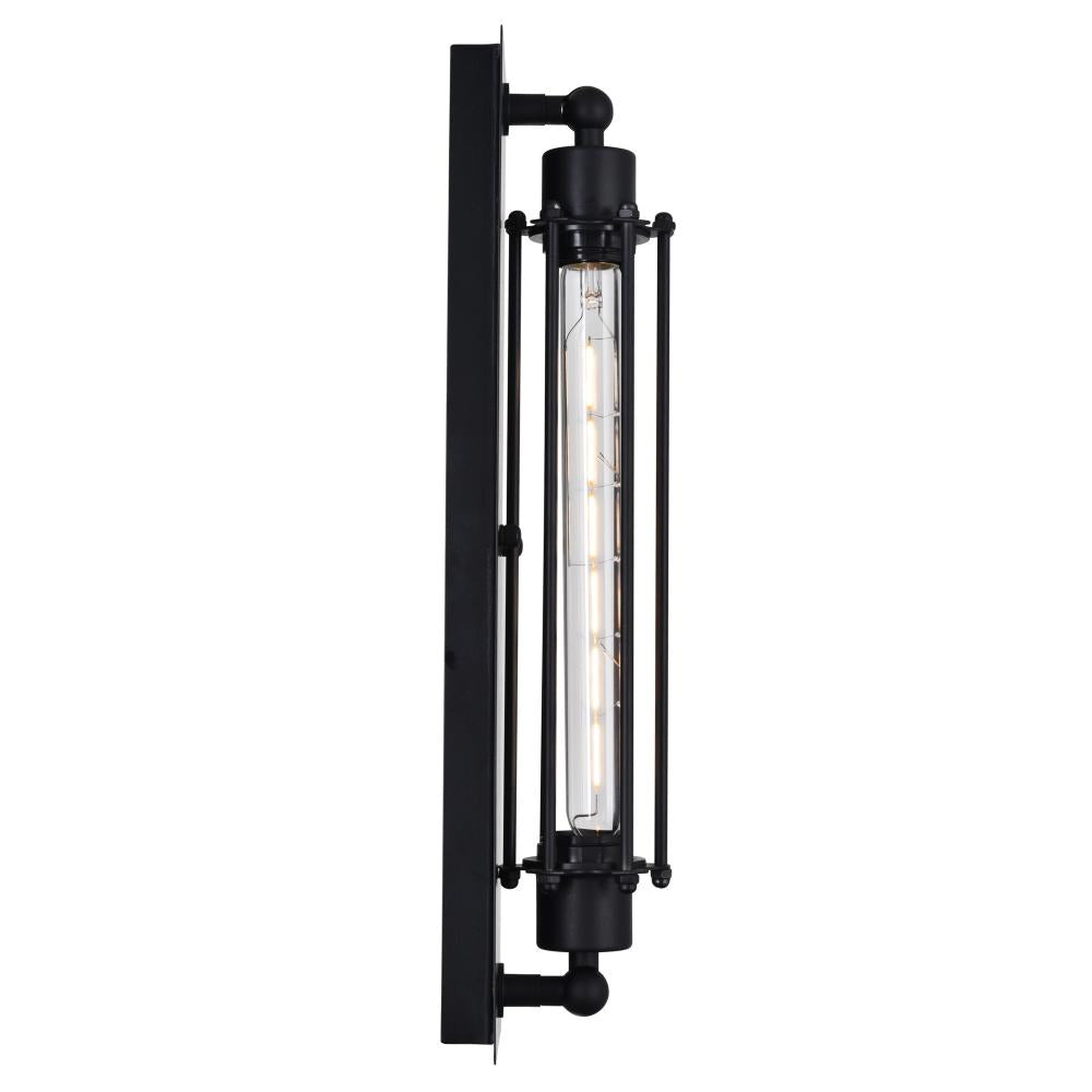 Kiera 1 Light Wall Sconce With Black Finish