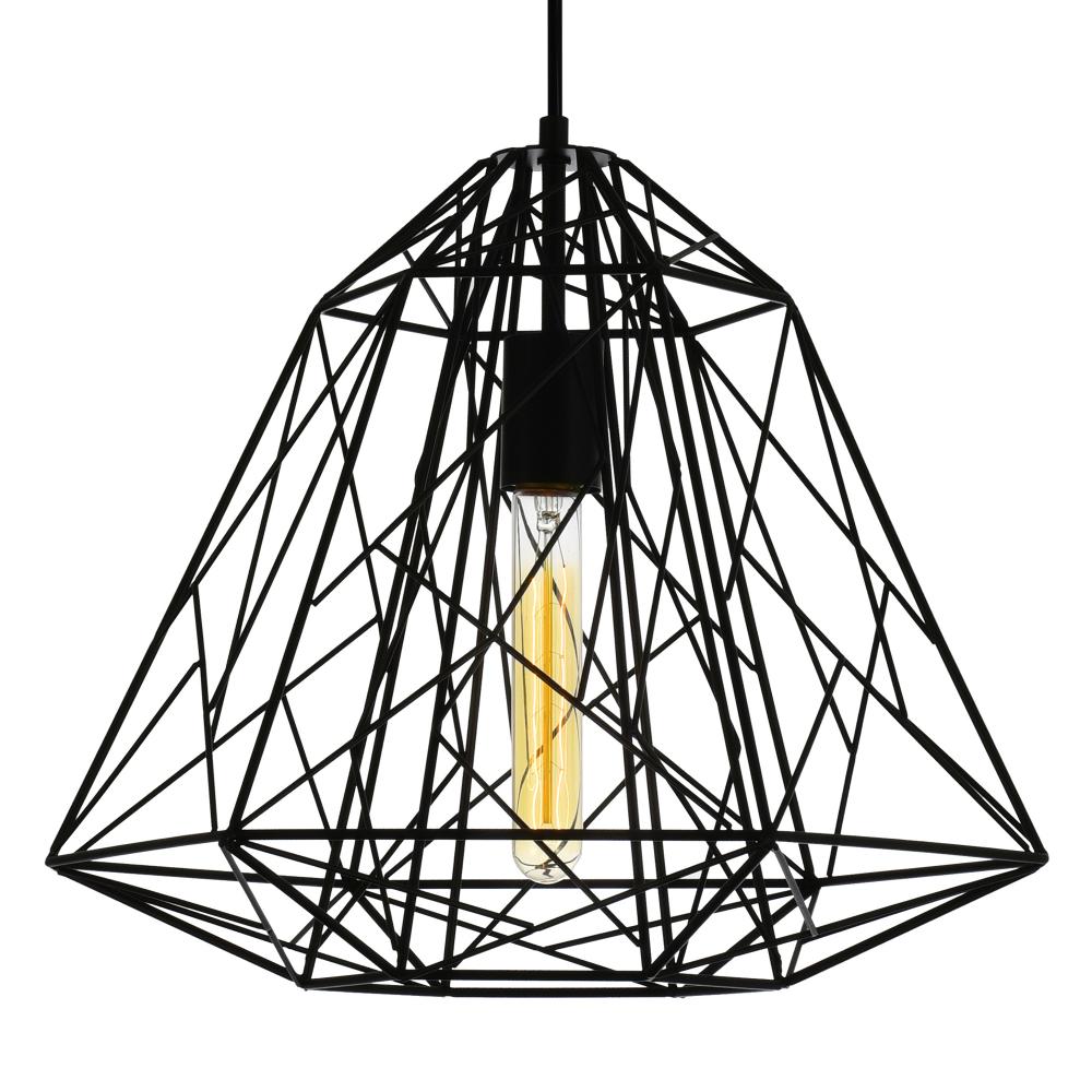 Bagheera 1 Light Down Pendant With Black Finish