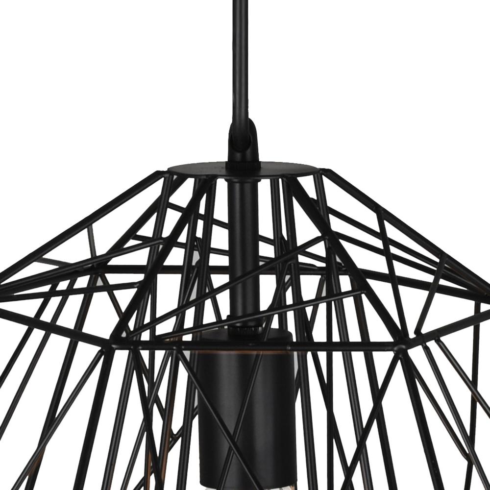 Bagheera 1 Light Down Pendant With Black Finish