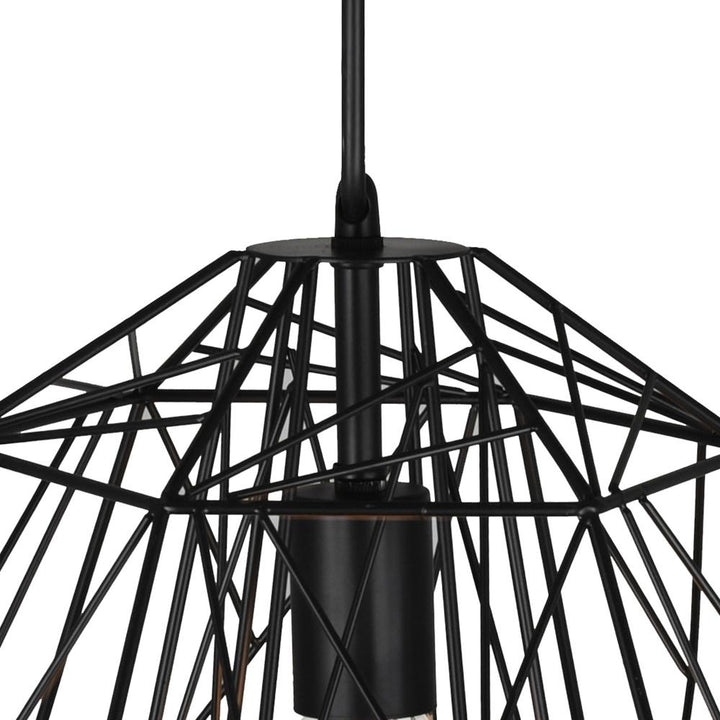 Bagheera 1 Light Down Pendant With Black Finish