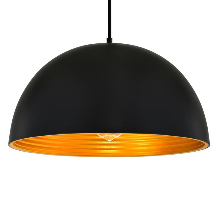 Modest 1 Light Down Pendant With Black Finish
