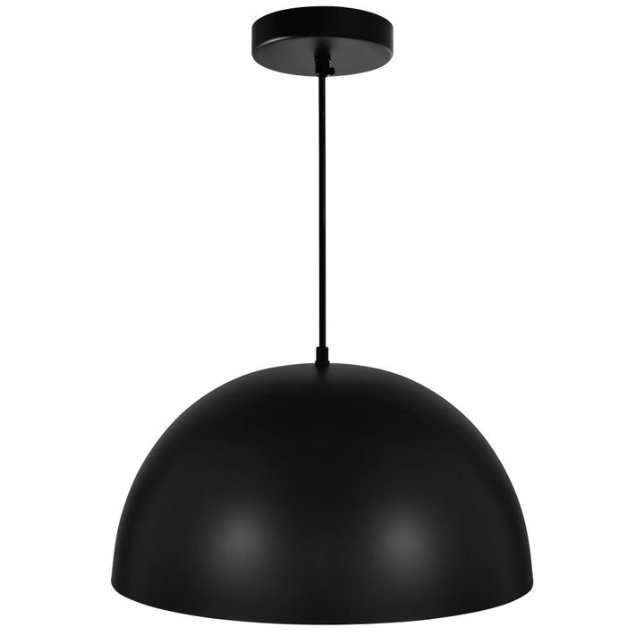 Modest 1 Light Down Pendant With Black Finish
