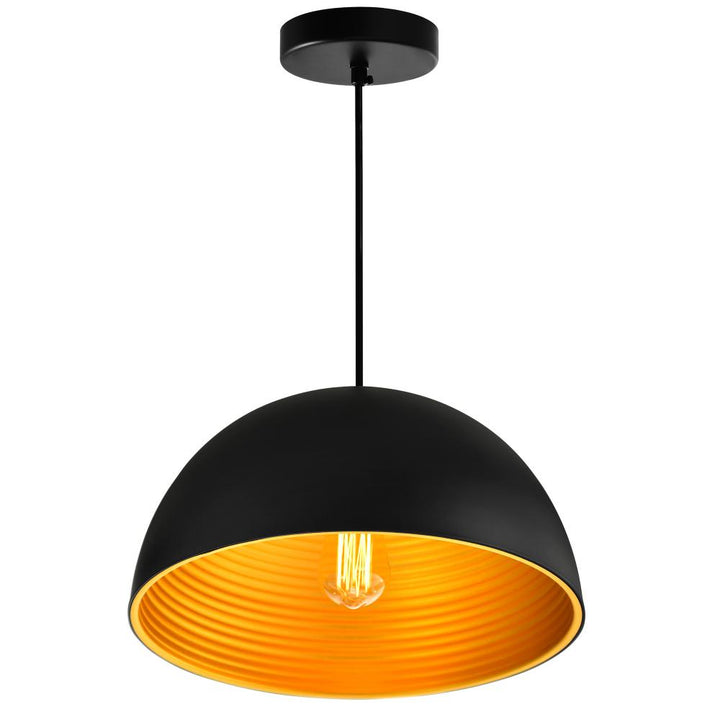 Modest 1 Light Down Pendant With Black Finish