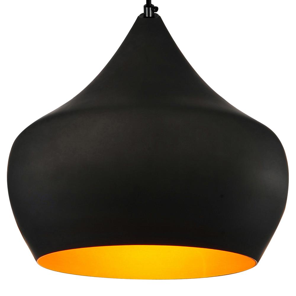 Dynamic 1 Light Down Pendant With Black Finish