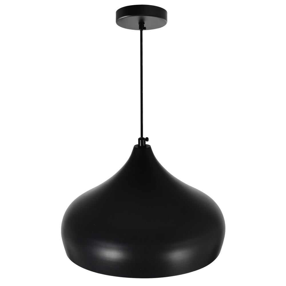 Dynamic 1 Light Down Pendant With Black Finish