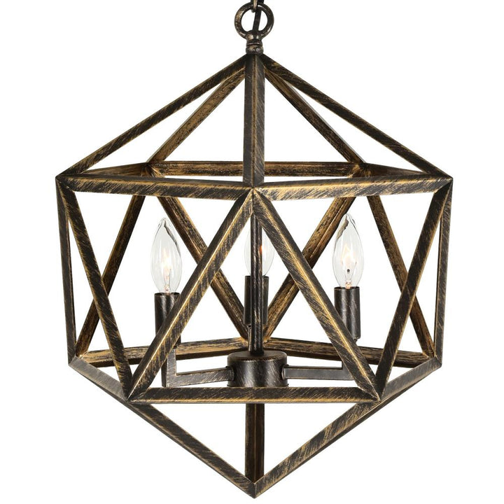 Amazon 3 Light Up Pendant With Antique forged copper Finish