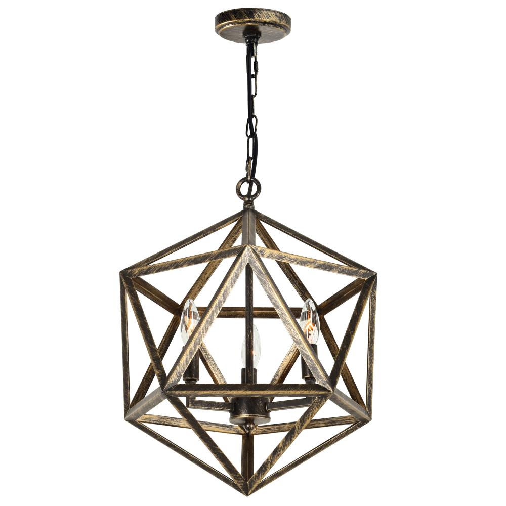Amazon 3 Light Up Pendant With Antique forged copper Finish