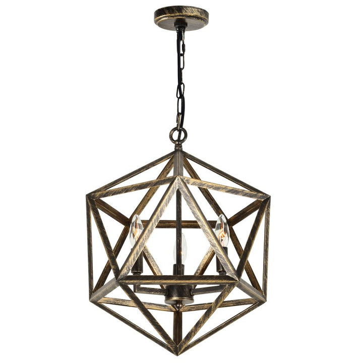 Amazon 3 Light Up Pendant With Antique forged copper Finish