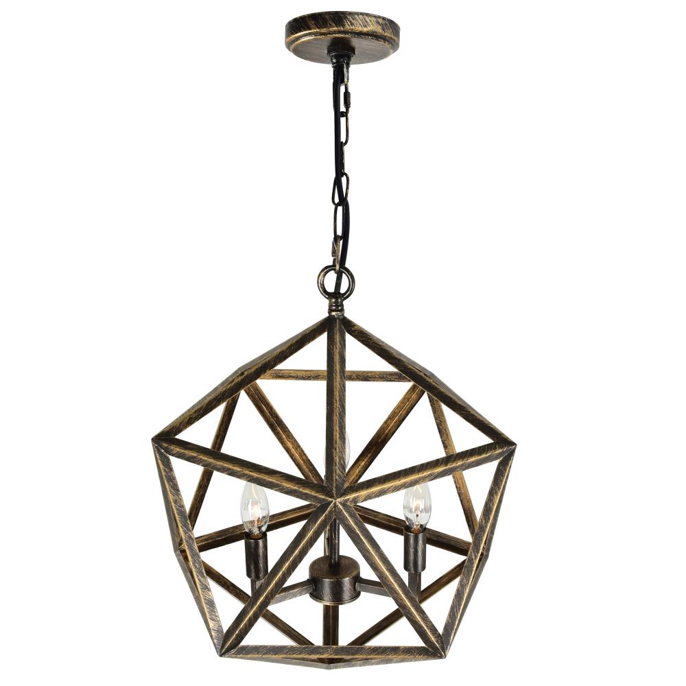 Amazon 3 Light Up Pendant With Antique forged copper Finish