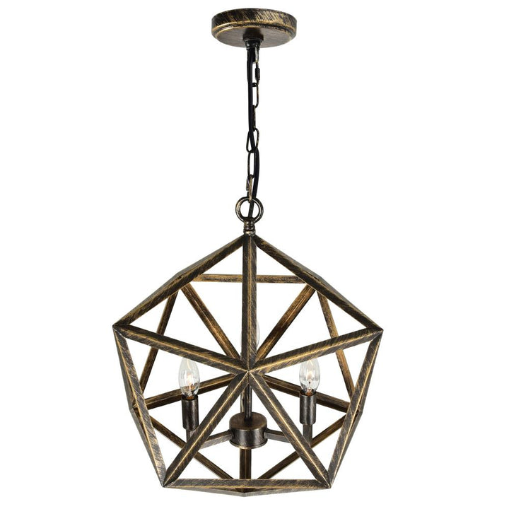 Amazon 3 Light Up Pendant With Antique forged copper Finish