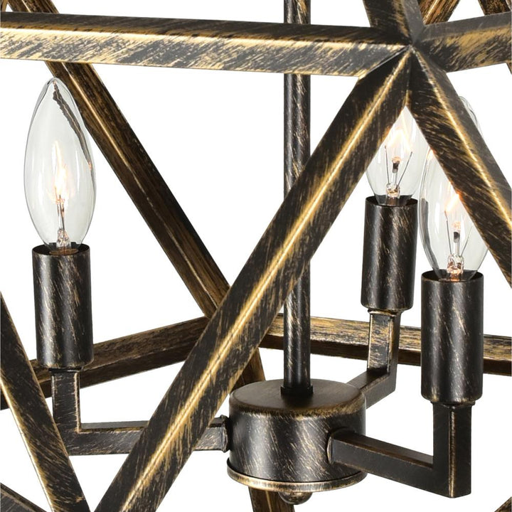 Amazon 3 Light Up Pendant With Antique forged copper Finish