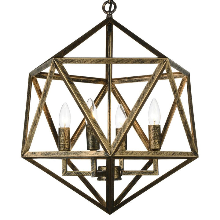 Amazon 4 Light Up Pendant With Antique forged copper Finish