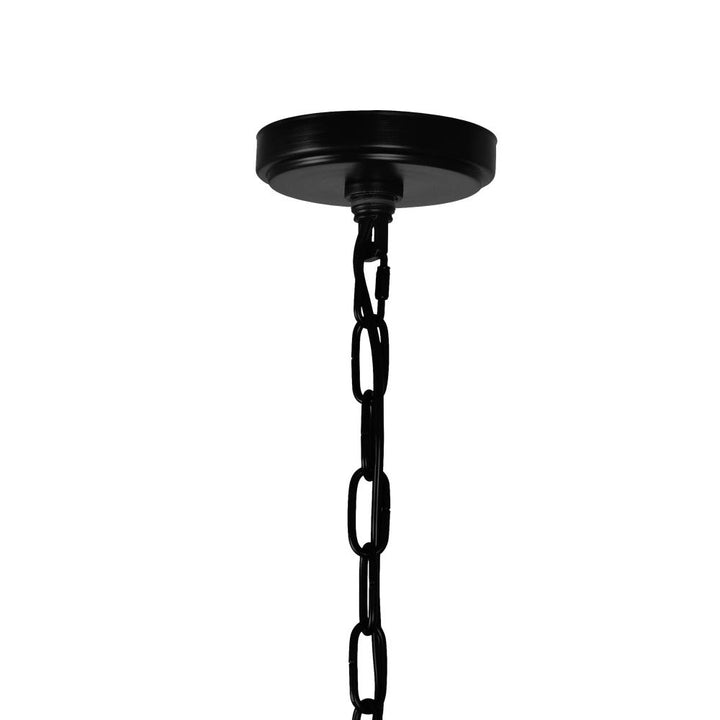 Padma 4 Light Up Chandelier With Black Finish