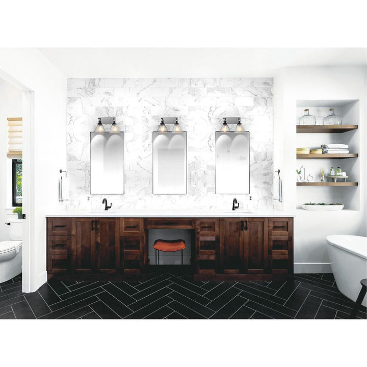 Eustis 2 Light Wall Sconce With Polished Nickel Finish