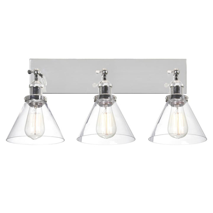 Eustis 3 Light Wall Sconce With Polished Nickel Finish