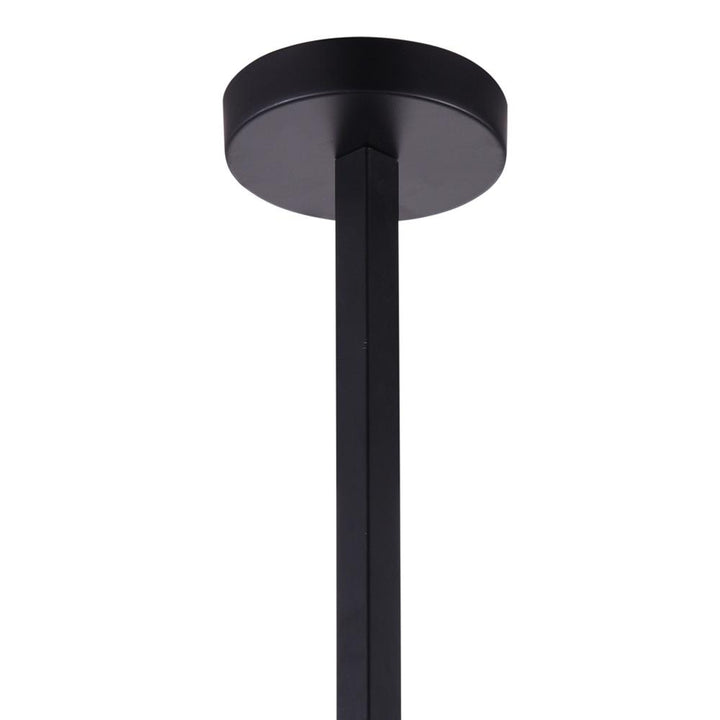 Strum 1 Light Down Pendant With Black Finish