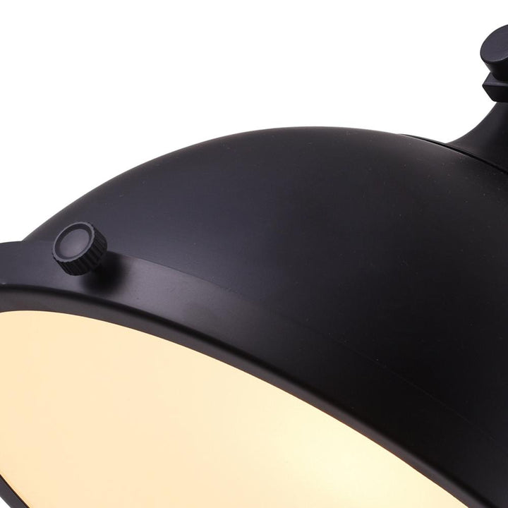 Strum 1 Light Down Pendant With Black Finish