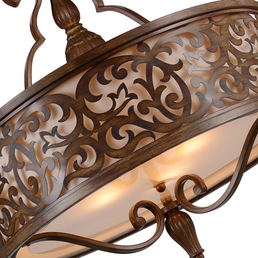 Nicole 5 Light Drum Shade Chandelier With Brushed Chocolate Finish
