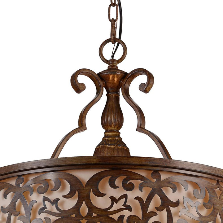 Nicole 5 Light Drum Shade Chandelier With Brushed Chocolate Finish