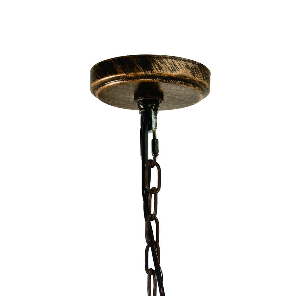 Nicole 1 Light Drum Shade Mini Pendant With Brushed Chocolate Finish