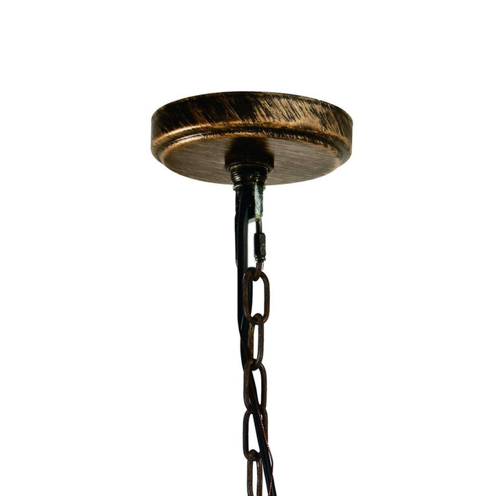 Nicole 1 Light Drum Shade Mini Pendant With Brushed Chocolate Finish