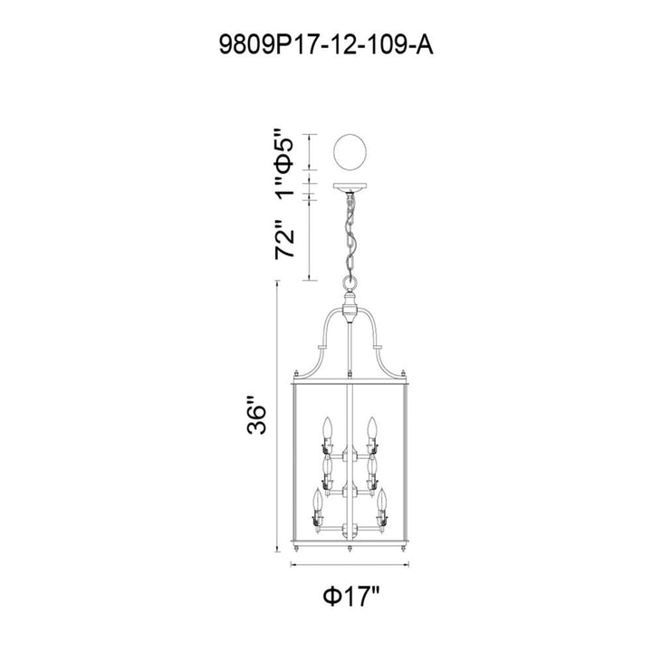 Desire 12 Light Drum Shade Chandelier With Oil Rubbed Bronze Finish