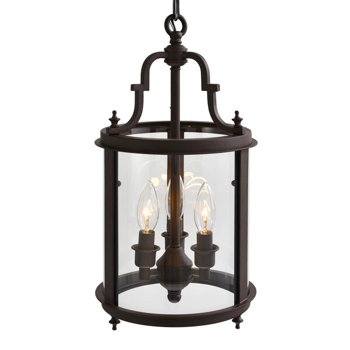 Desire 3 Light Drum Shade Mini Pendant With Oil Rubbed Bronze Finish