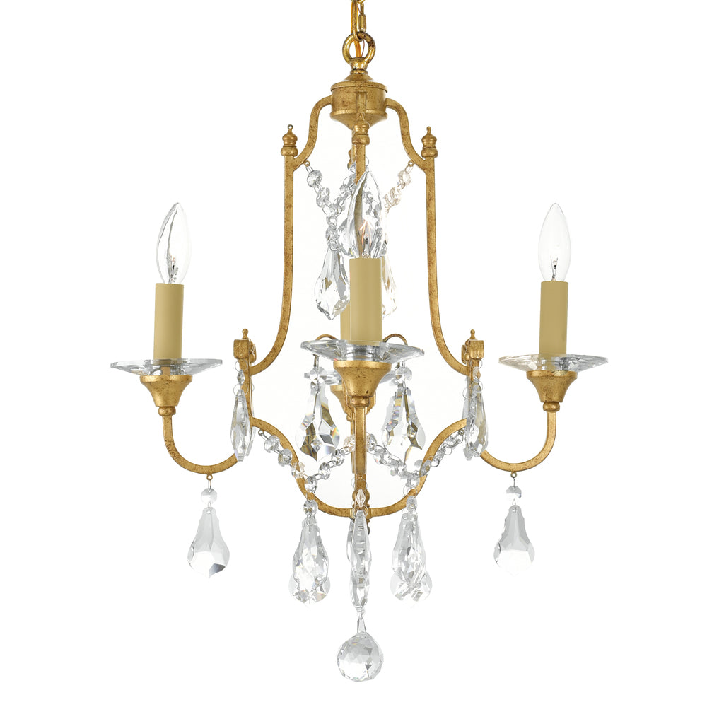 Electra 4 Light Up Chandelier With Oxidized Bronze Finish