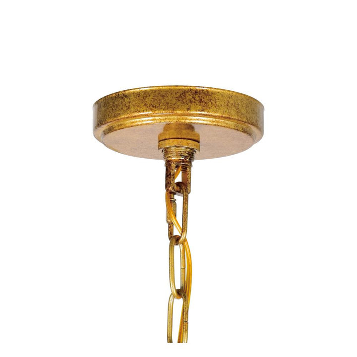 Electra 6 Light Up Chandelier With Oxidized Bronze Finish