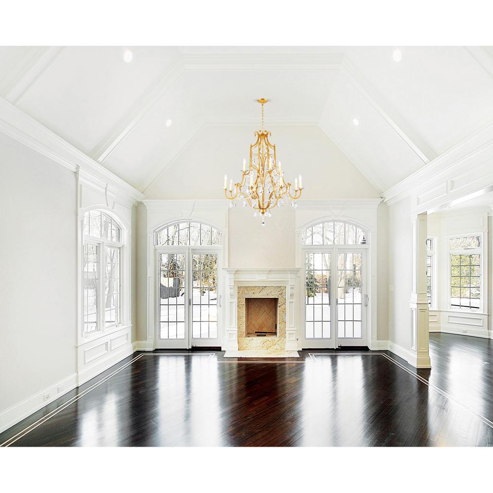 Electra 12 Light Up Chandelier With Oxidized Bronze Finish