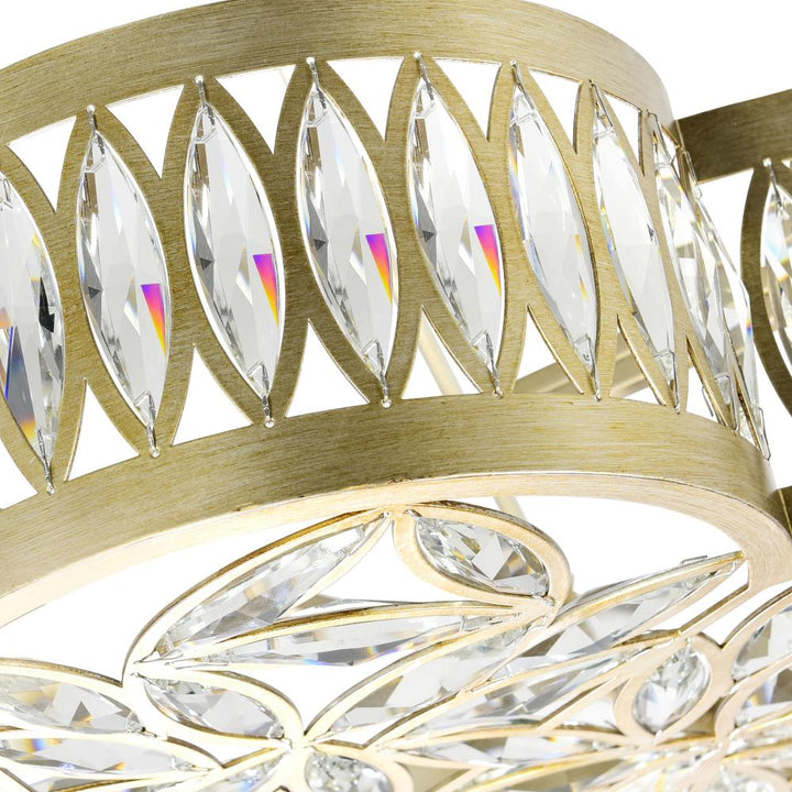 Nova 6 Light Chandelier With Champagne Finish