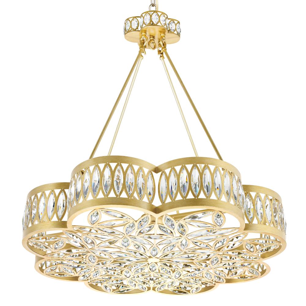 Nova 8 Light Chandelier With Champagne Finish