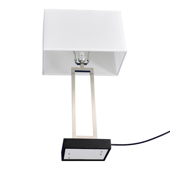 Torren 1 Light Table Lamp With Satin Nickel Finish