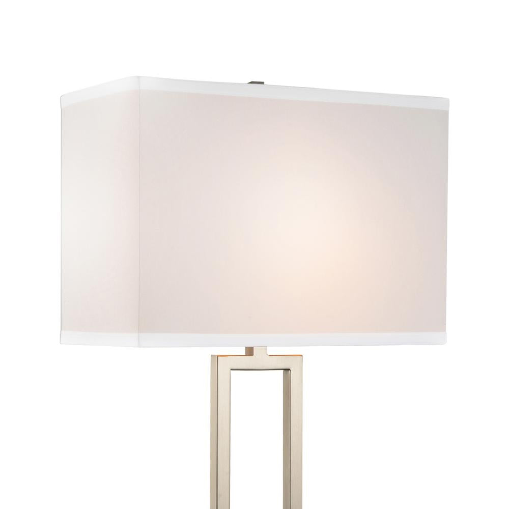 Torren 1 Light Table Lamp With Satin Nickel Finish