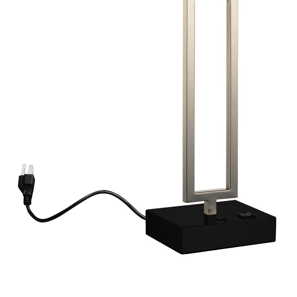 Torren 1 Light Table Lamp With Satin Nickel Finish
