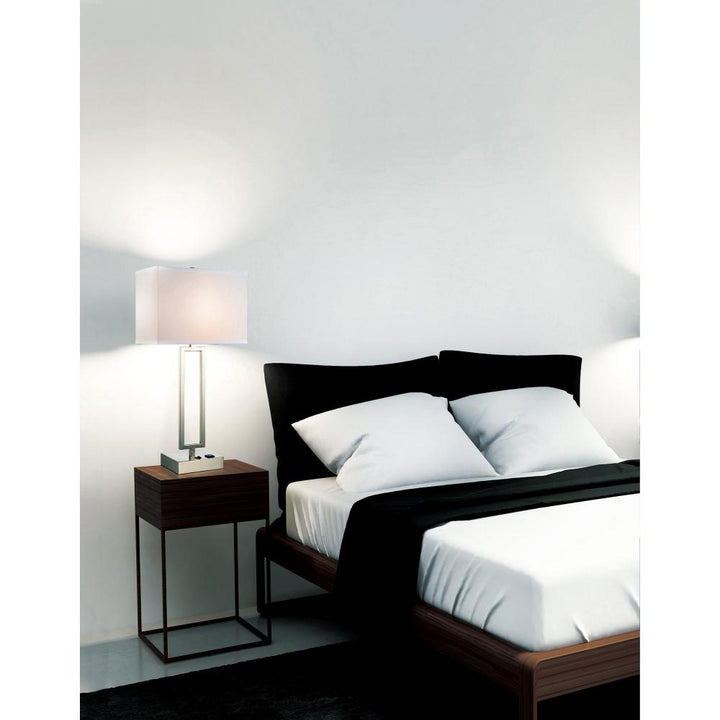 Torren 1 Light Table Lamp With Satin Nickel Finish