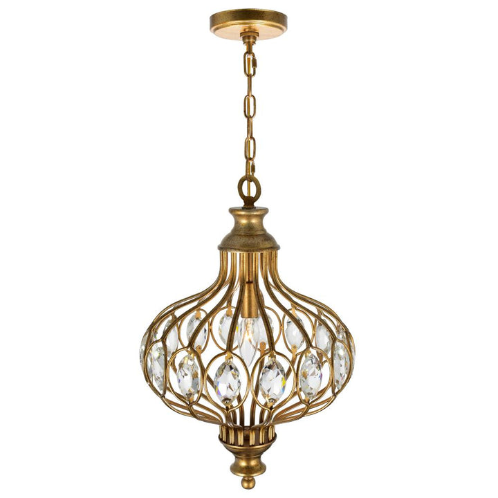 Altair 1 Light Chandelier With Antique Bronze Finish
