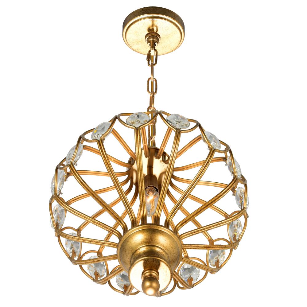 Altair 1 Light Chandelier With Antique Bronze Finish