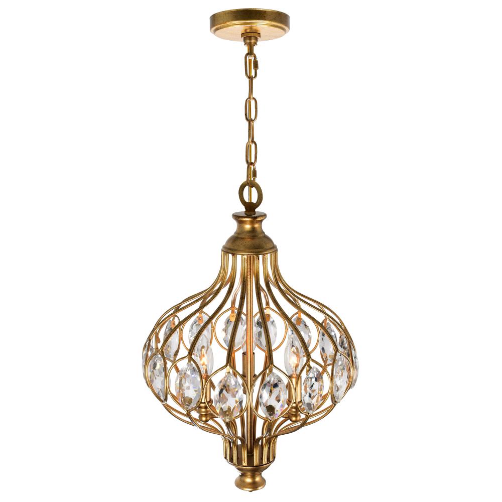 Altair 3 Light Chandelier With Antique Bronze Finish