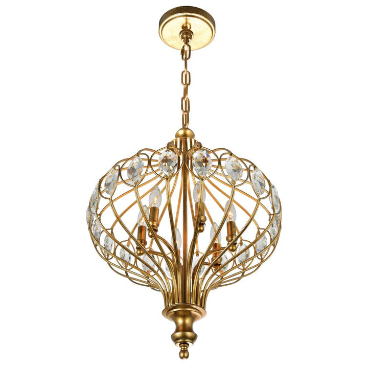 Altair 6 Light Chandelier With Antique Bronze Finish