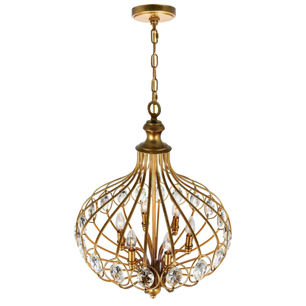 Altair 6 Light Chandelier With Antique Bronze Finish