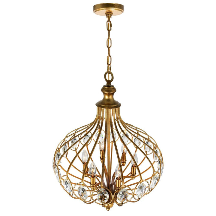Altair 6 Light Chandelier With Antique Bronze Finish